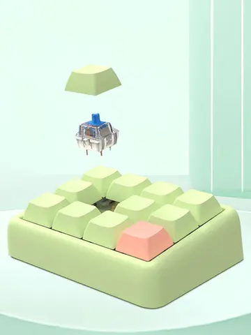 12-клавишная игровая клавиатура RGB Программируемая клавиатура с возможностью горячей замены Проводная одноручная клавиатура для работы и игр