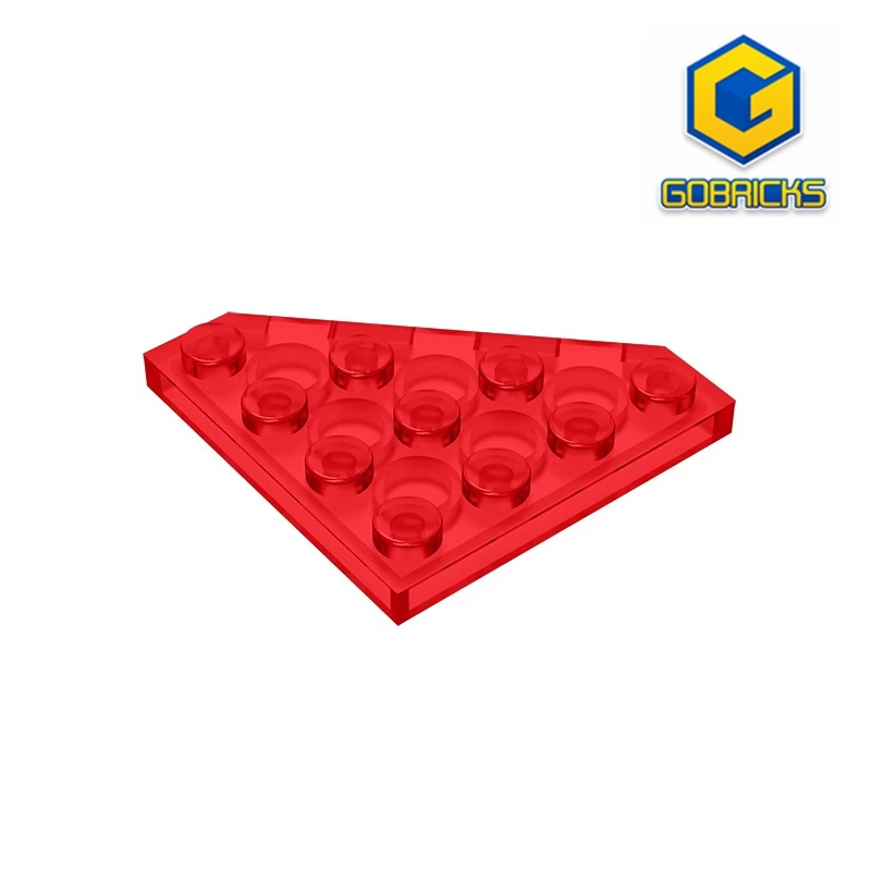 

Gobricks GDS-554 Wedge, Plate 4 x 4 Cut Corner compatible with lego 30503 pieces of children's DIY Building Blocks Technical