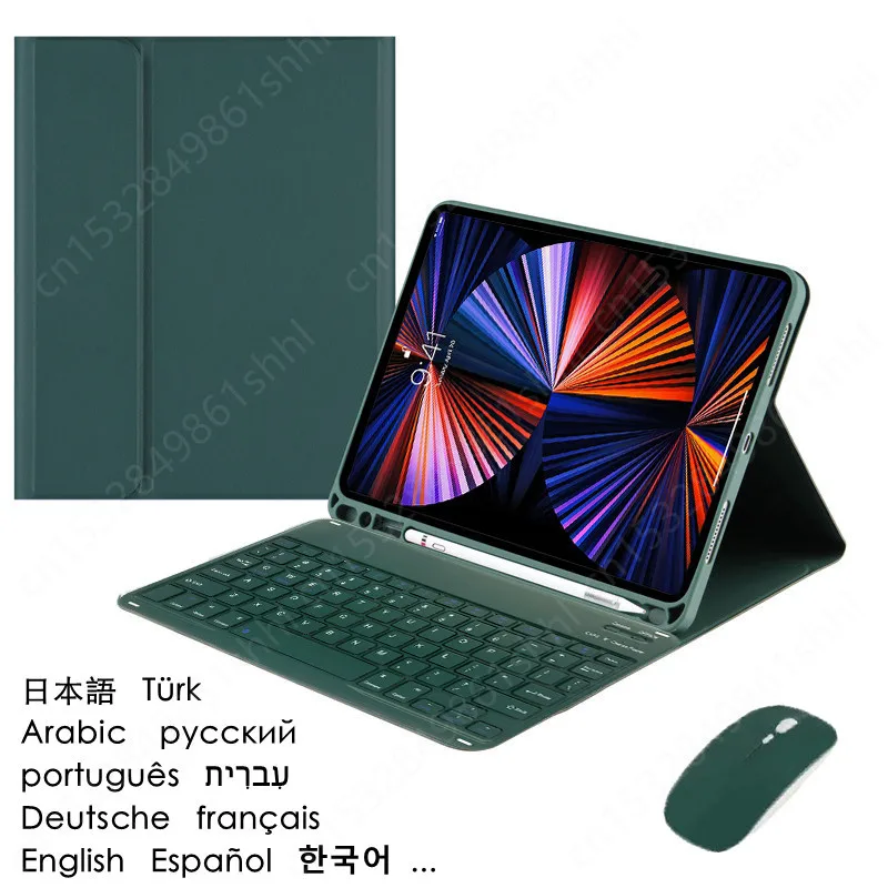 

Keyboard for Teclado Apple iPad Air 2022 Keyboard Case for iPad Air 4 Air 5 10.9'' Russian Spanish Hebrew Portugese Tablet Cover