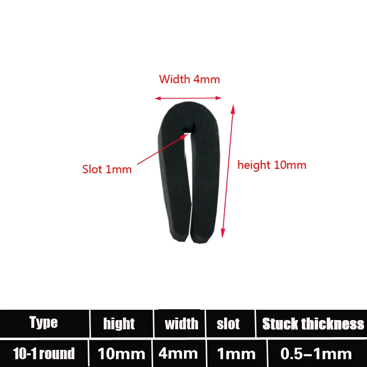 

Резиновая U-образная лента для облицовки кромок, 5 м