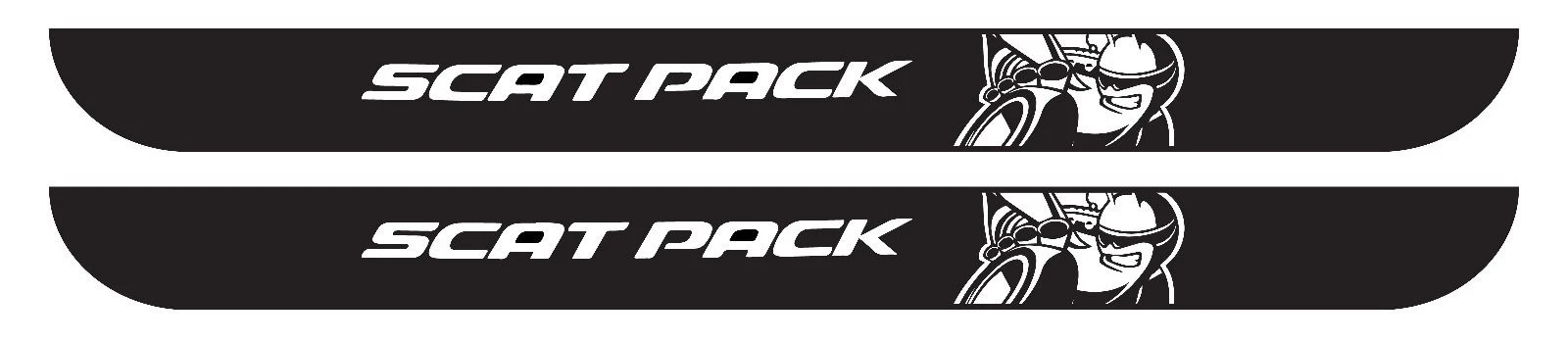 

For 2Pcs Dodge Challenger Scat Pack Vinyl Door Sill Guards