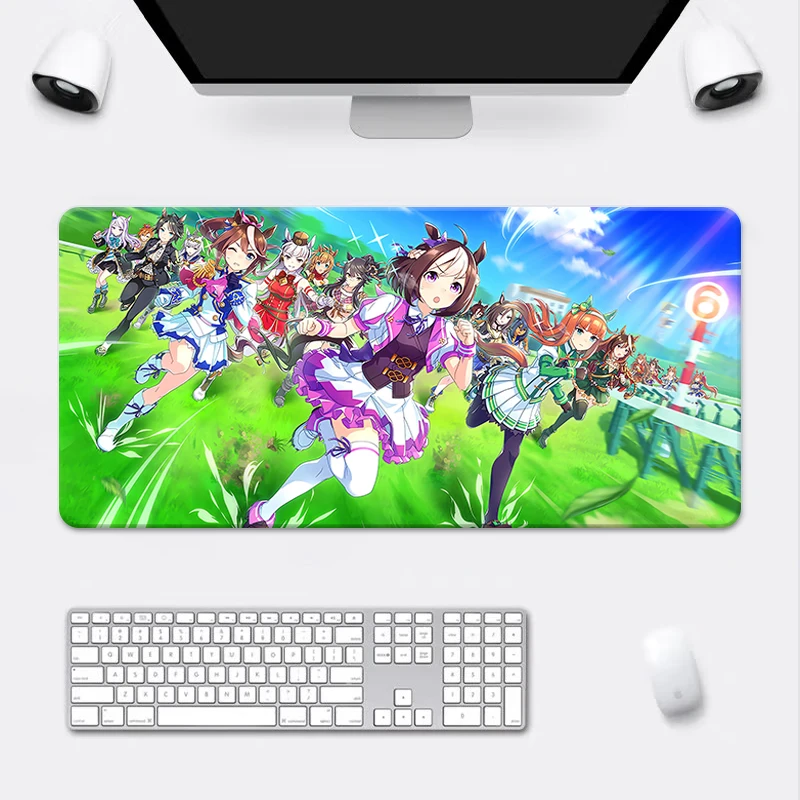 

Anime Pretty Derby Mousepad Uma Musume Desk Pad Non-slip Rubber Computer Desks Mouse Mats Pc Accessories Gamer Keyboard Gaming