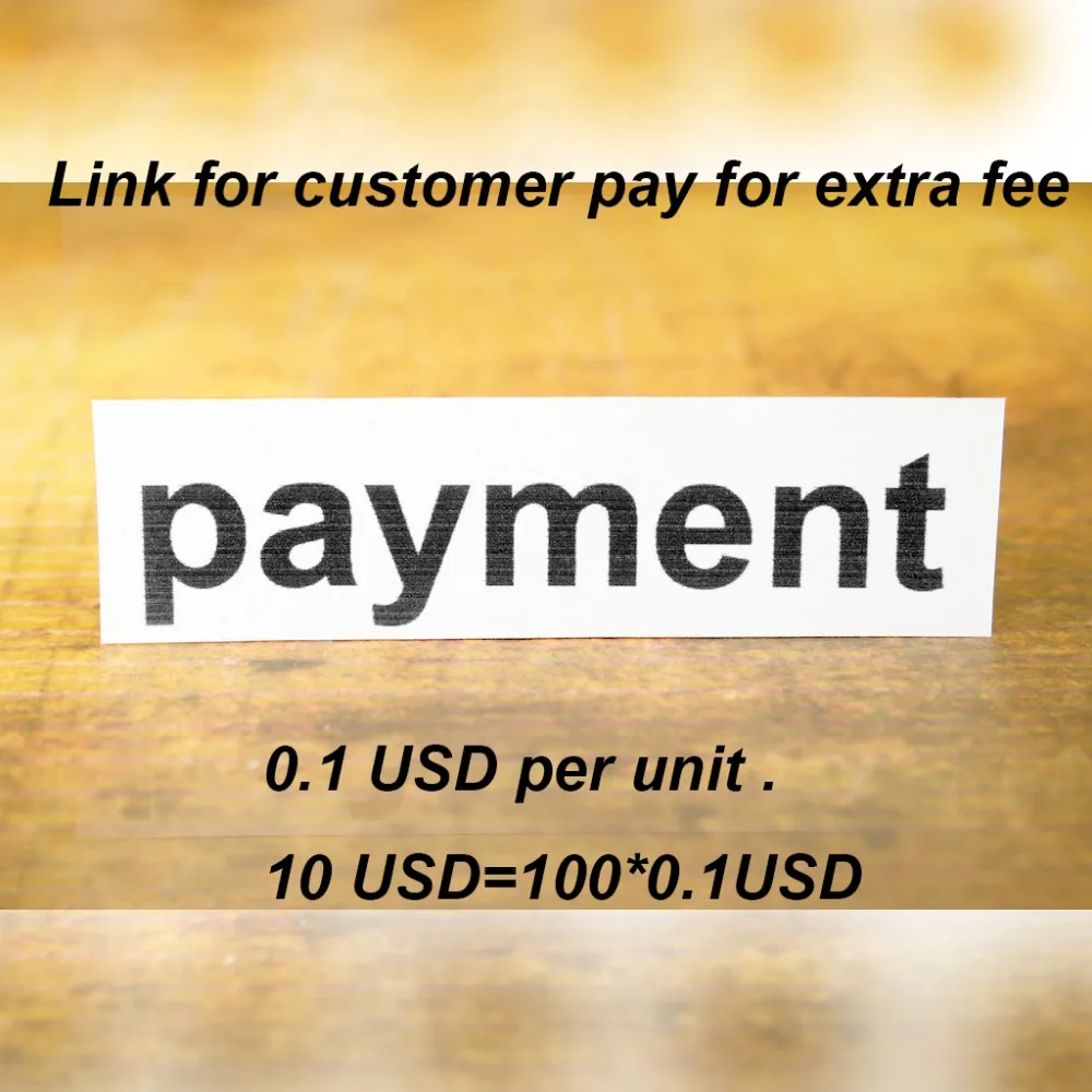

This link only for customer to pay for the extra fee / 0.1USD per Unit,you won't received any items !