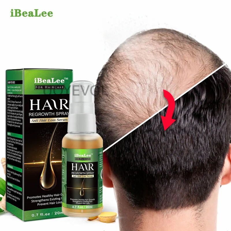 

iBeaLee Hair Growth Essential Oils Essence Original Authentic 100% Hair Loss Liquid Health Care Beauty Dense Hair Growth Serum