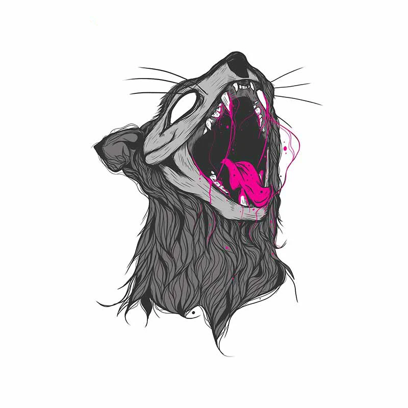 

Roar Cat Bucket Waterproof Personality Car Sticker ,suitable for Window Motorcycle Cover Scratch Sticker PVC, 13cm*10cm