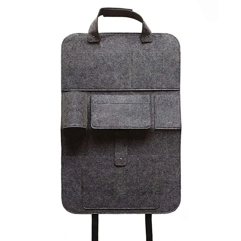 

Backseat Car Organizer Kick Mats Back Seats Protector Designed With Felt Material Car Seats Organizer For Storaging Toy Purse