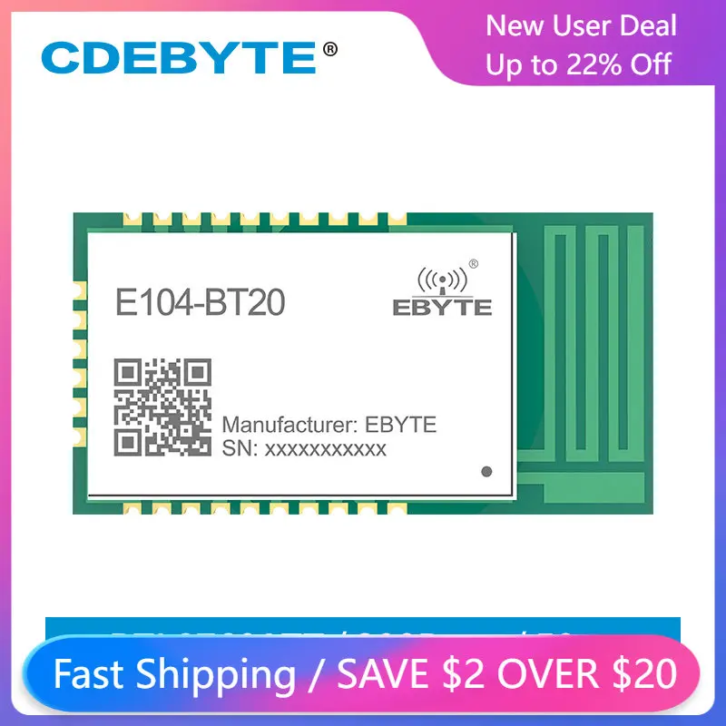 

RTL8760ATT Bluetooth EDR2.1 Serial Port IoT Transceiver Module AT Command PCB Antenna SMD UART 2.4GHz Transmitter Receiver
