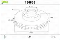 

186863 for ten brake disc mirror FOCUS II 04 / FOCUS II C MAX/1,6ECO/tdci/2,0TDCI/2,016 V KUGA/2,0 16V//