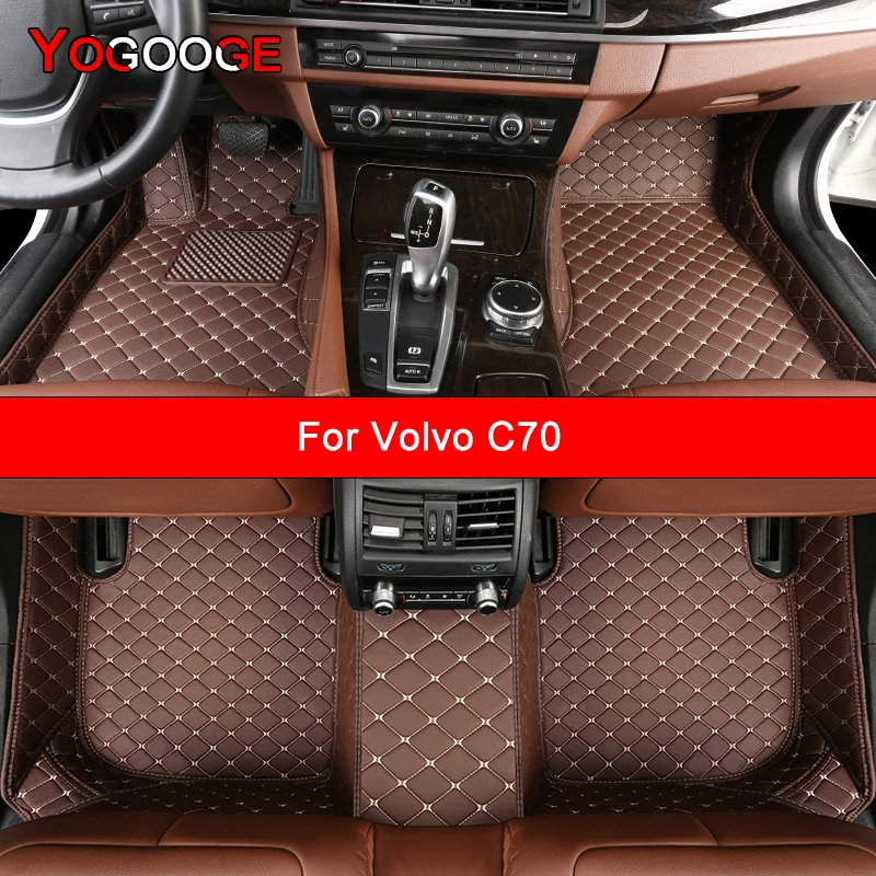 

Автомобильные коврики YOGOOGE на заказ для Volvo C70, автомобильные аксессуары, коврик для ног