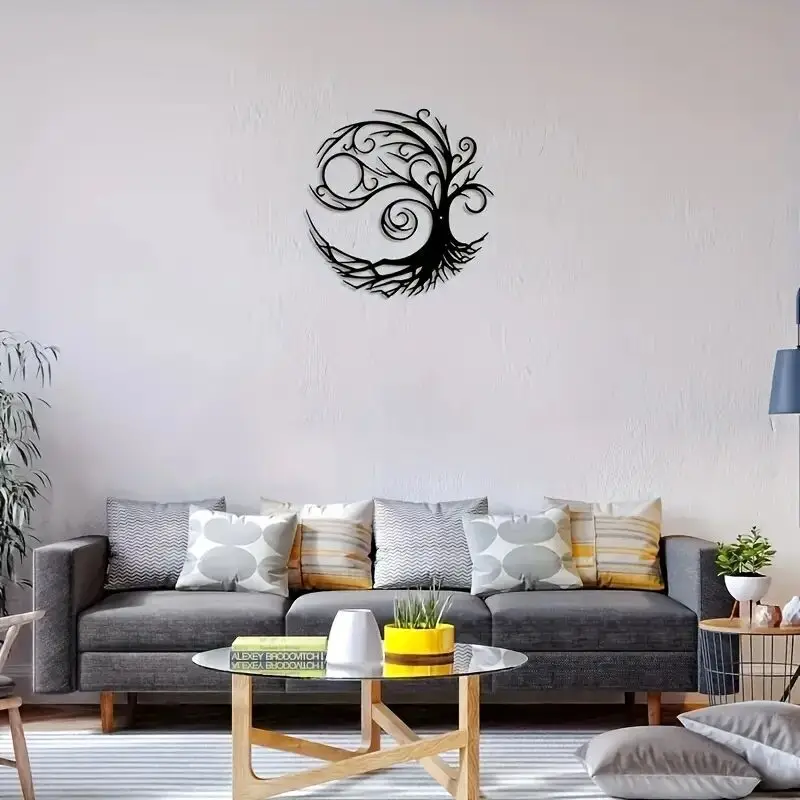 

1pc Stunning Tree Of Life Metal Wall Art For Modern Home Decor Adds Artistic Flair And Natural Elegance To Any Room