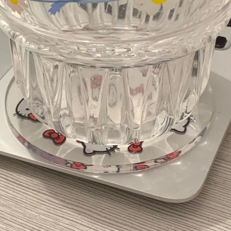 Новинка милая прозрачная подставка под горку круглый коврик для домашней и