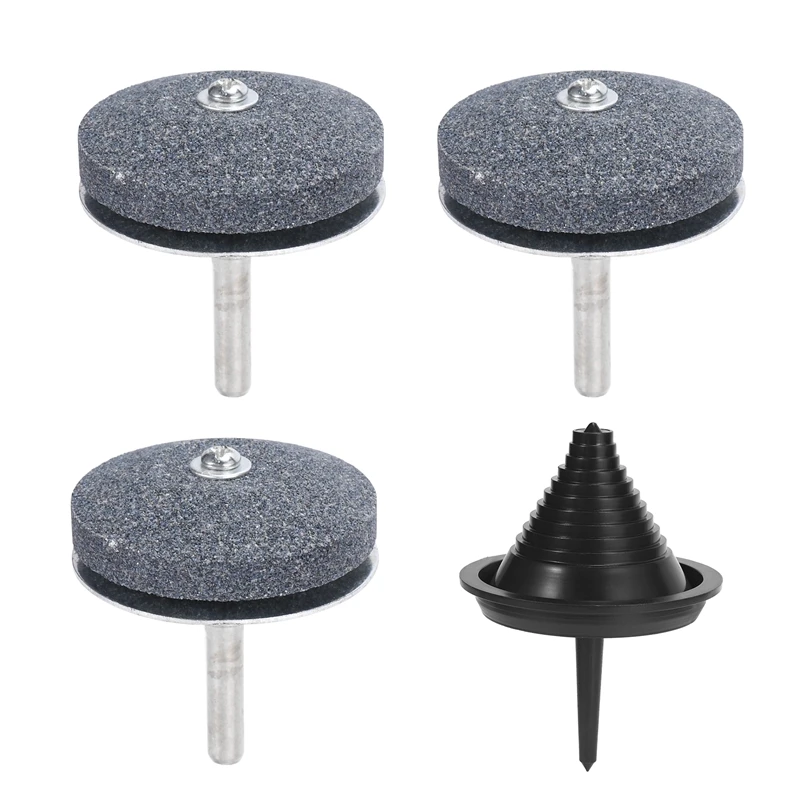 

Точилка для лезвий газонокосилки с металлической перегородкой, универсальная износостойкая точилка для лезвий газонокосилки, 3 шт. + 1 балан...