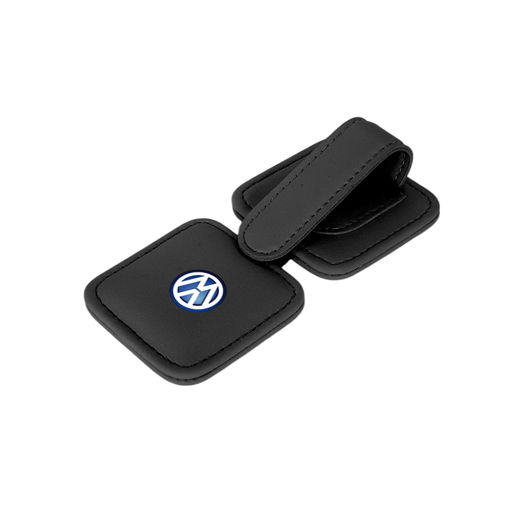 1 шт. кожаный солнцезащитный козырек зажим для карты автоаксессуары Volkswagen VW Golf Polo