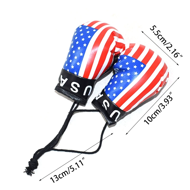 

10cm Newborn Photography Props Mini Simulation Boxing Glove Boxing Flag Gloves for Baby Photo Shooting Posing Decorated