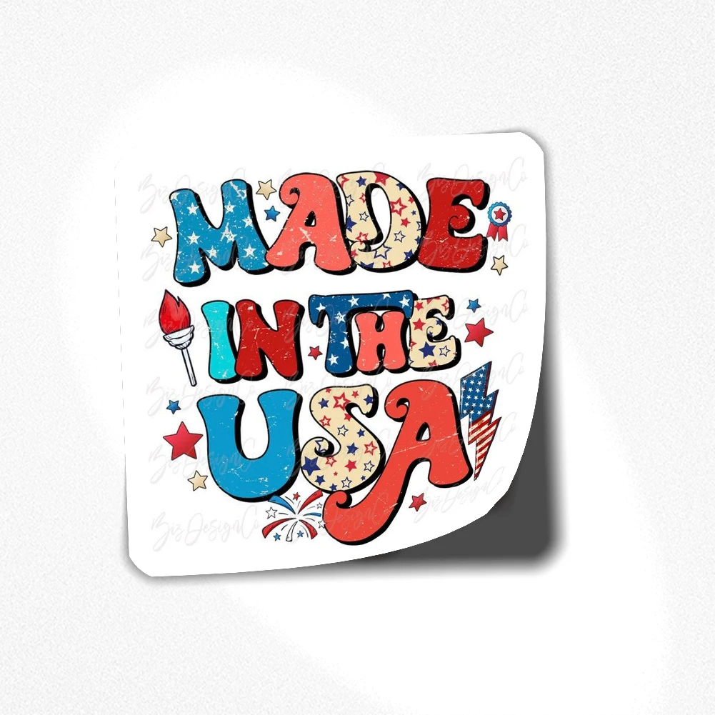 

Наклейка для ноутбука 4 июля 055, украшение для спальни, автомобиля, милый мультяшный модный чемодан для общественных мест