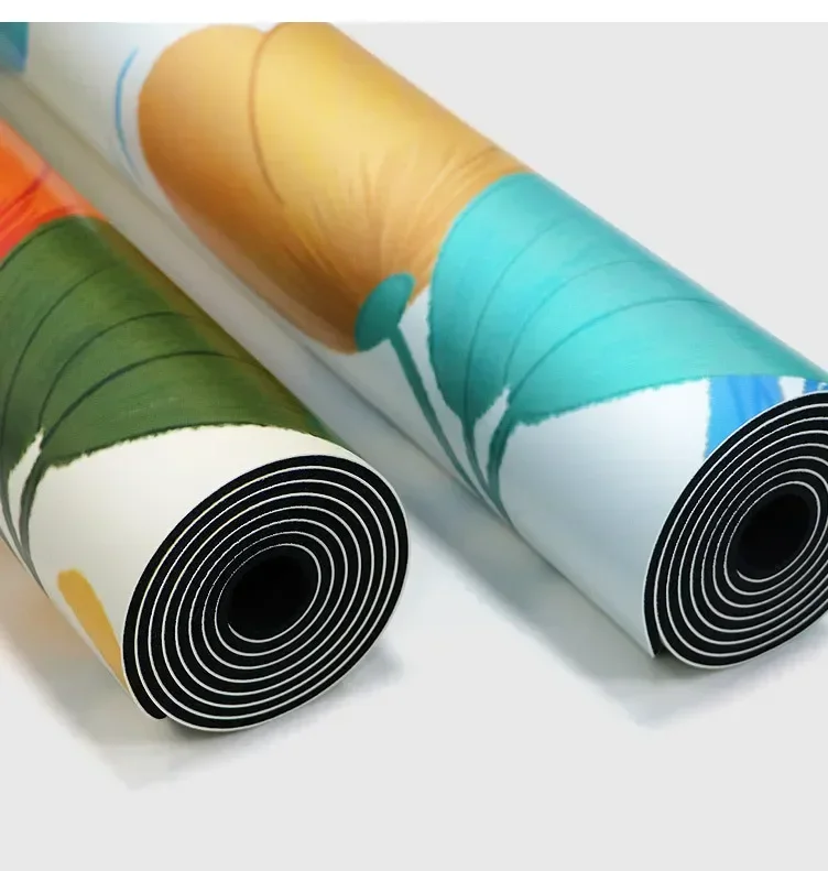 Нескользящий спортивный коврик для упражнений 5 мм начинающих йоги из