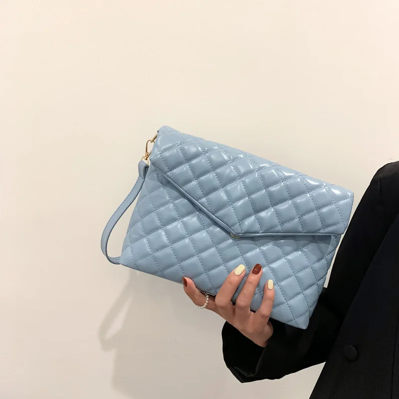 

2021 New Simple Fashion Envelope Small Square Bag Plain Color Bag for Women Luxury Brand Handbags Crossbody Bags for Women Bags