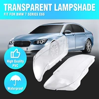 samger left right headlamps cover transparent lampshades lamp shell for bmw 7 series e66 2005 2008
