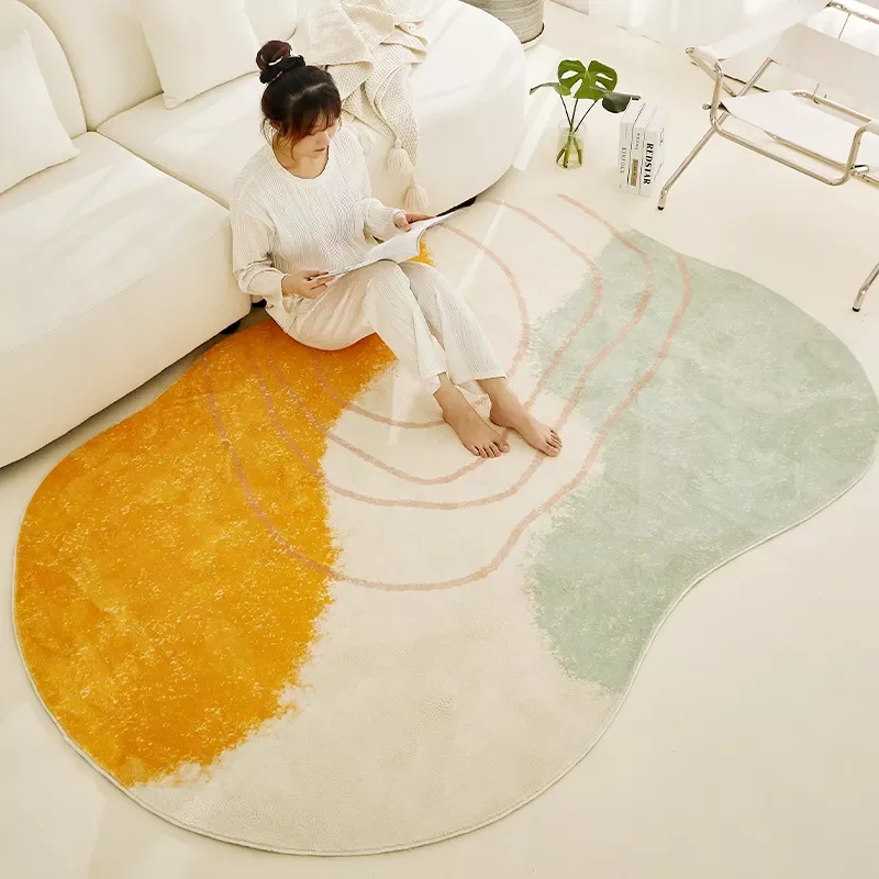 

NEW2023 Light Luxury Living Room Decoration Plush Irregular Rugs for Bedroom Large Area Carpets Home Fluffy Soft Mat Lounge Rug