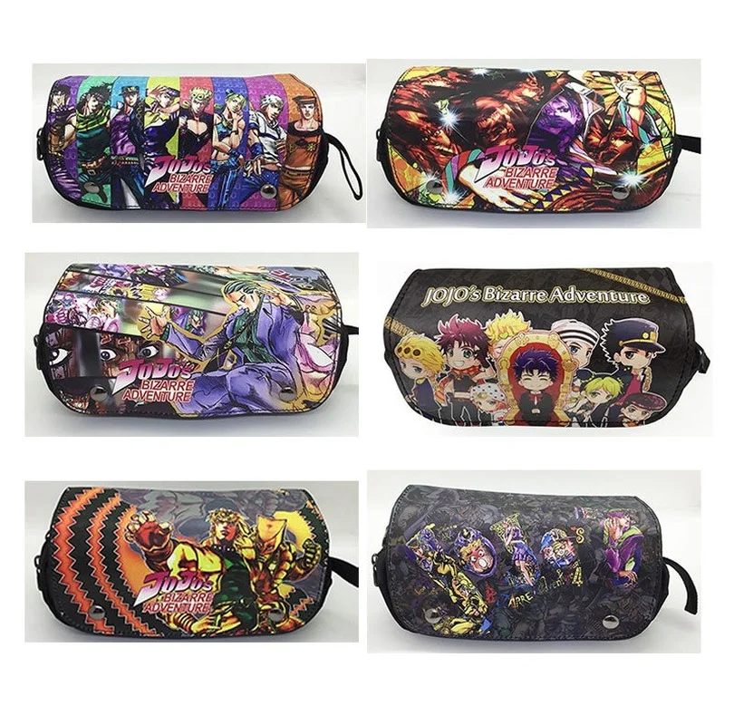 

JoJo's Bizarre Adventure Pencil Cases Anime Erina Joestar Pencil Bag Stationary Student Learning Office Supplies Stationery Box