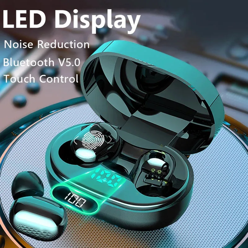 

Bluetooth Headphones Charging Box Fone Wireless Bluetooth Headset Stereo LED Display Wireless Headphones with Wireless Earphones