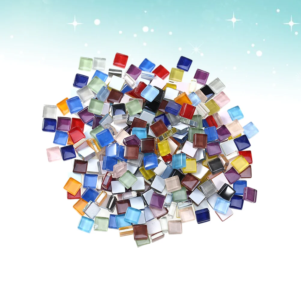 

1 Set Mosaic Tiles 10mm Colorful Square Decorative Mosaic Making for Handmaking Ornaments