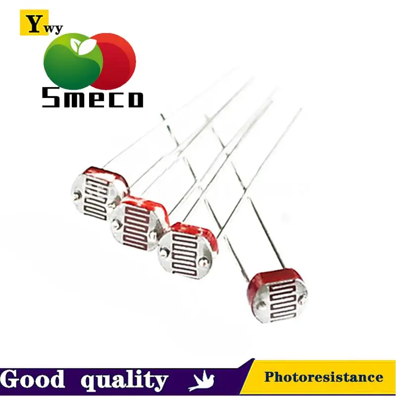 

20pcs 5506 5516 5528 5537 5539 Light Dependent Resistor LDR 5MM Photoresistor wholesale retail Photoconductive resistance