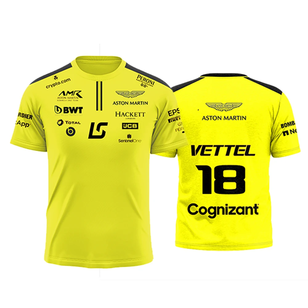 

Футболка команды Aston Martin для мужчин и женщин, удобная и дышащая, быстро сохнет, новая