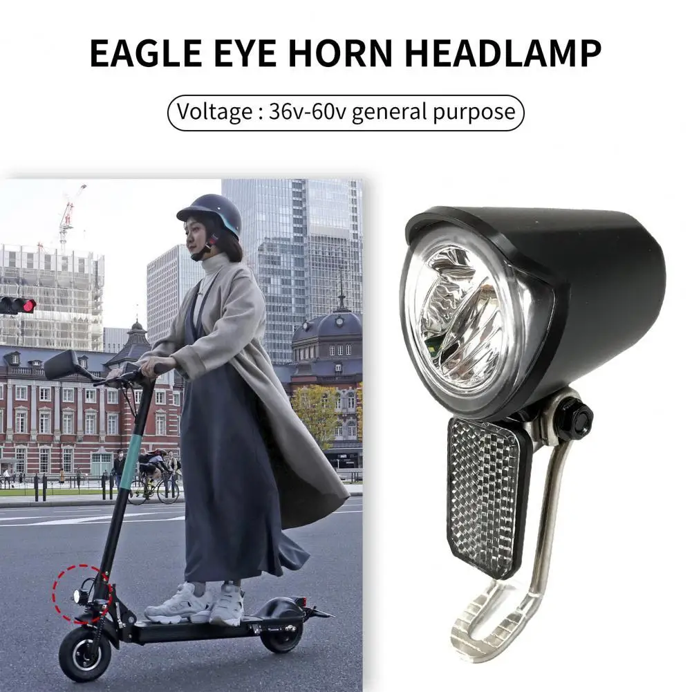 

Bike Headlight High Brightness Waterproof Black Handlebar LED Electric Bike Front Light for Outdoors