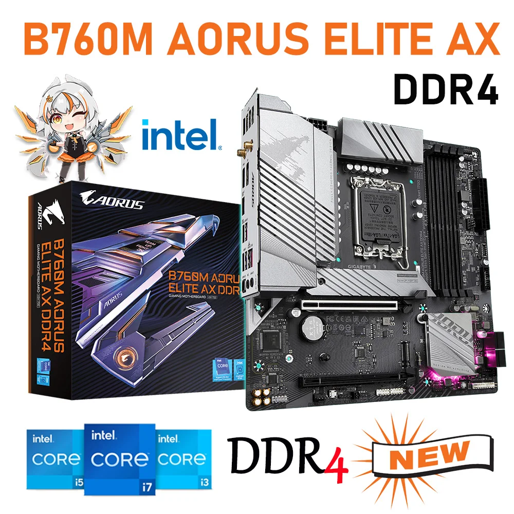 Aorus elite ax ddr4. B760 aorus elite ax ddr4.