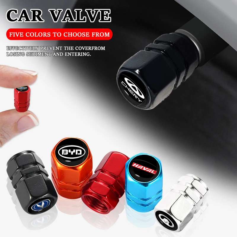 

4pcs Car Styling Wheel Tire Valve Tire Air Plugs Holster for Mitsubishi Mirage Lancer Xpander Pajero Sport Attrage Accessories