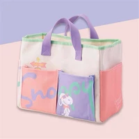 31cm kawaii cartoon snoopyss color hand bag tote bag picnic bag japanese students girl heart cute large capacity canvas bag gift