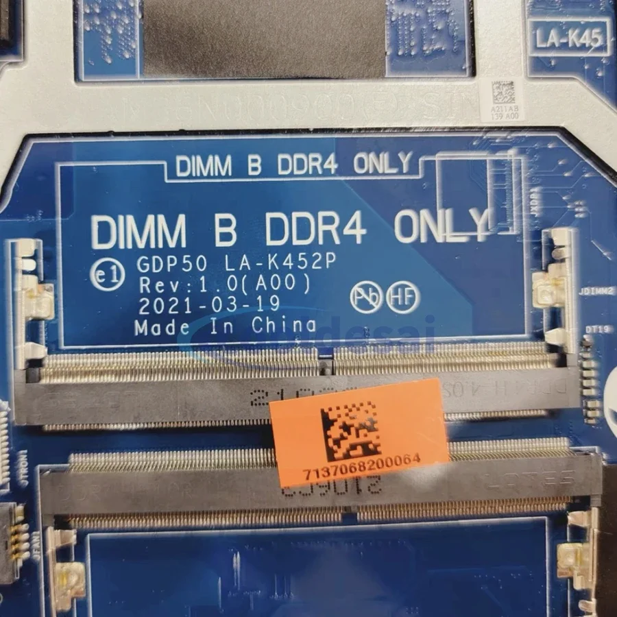 Рисунок 3 - LA-K452P i9-11900H CPU RTX3060