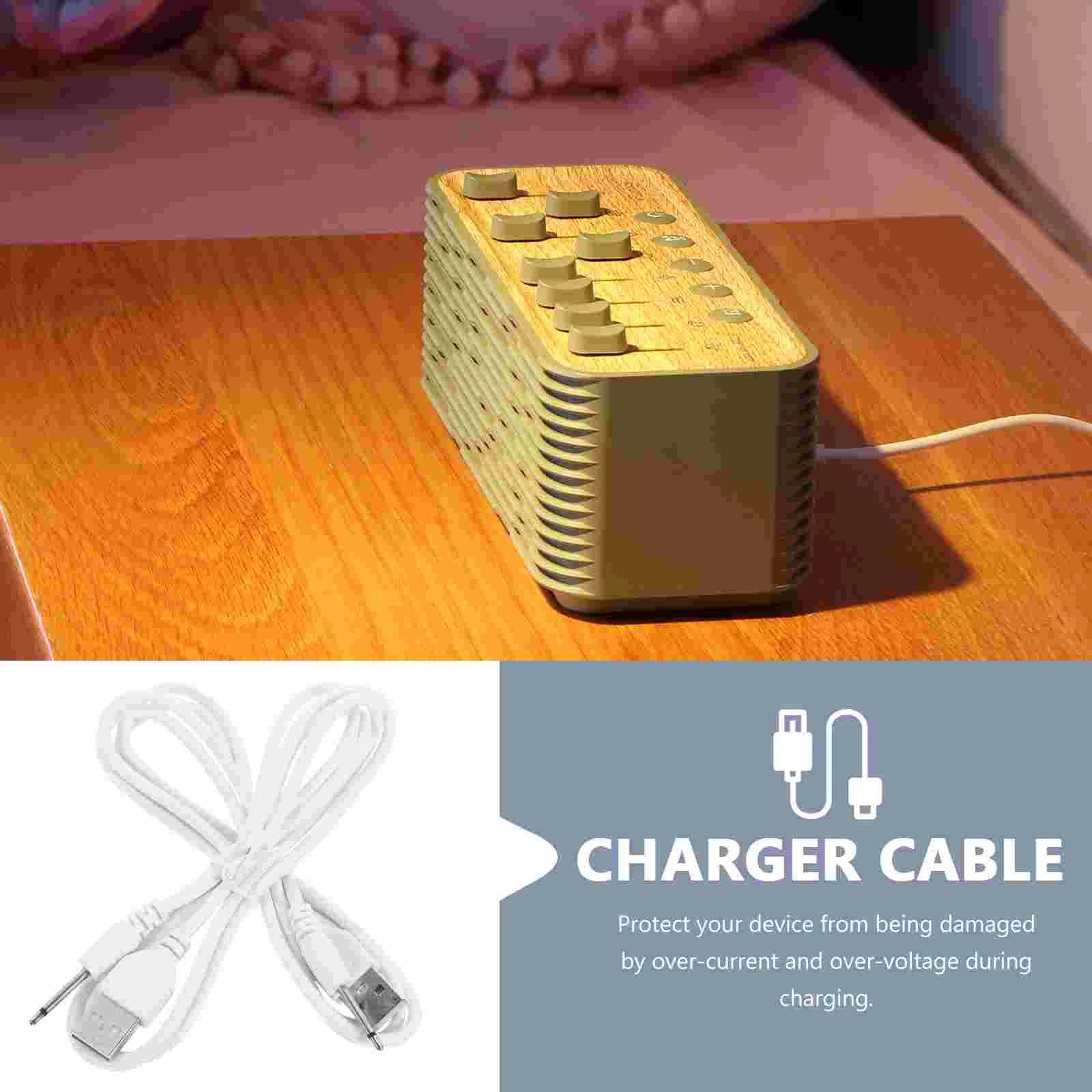 2 шт. USB-адаптер постоянного тока зарядный кабель сменный шнур динамика Anhydrous White
