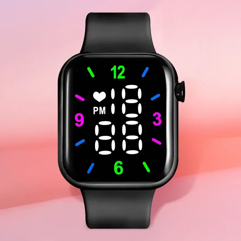 Новинка 2024 электронные часы Детские светодиодные цифровые спортивные