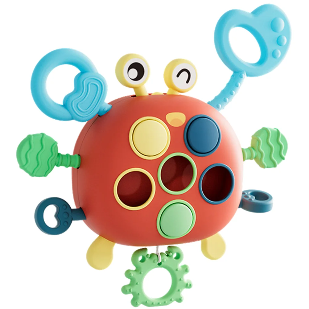 

Cartoon Pull String Activity Toy Toddlers Travel Toy Cartoon Crab Sensory Toy