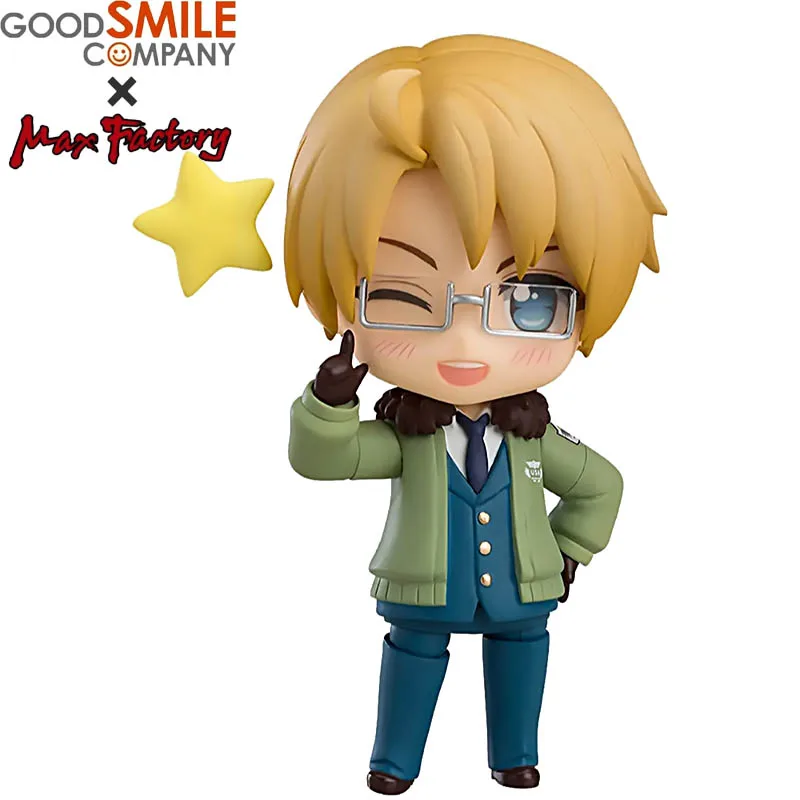 

В наличии Оригинальные оранжевые Румяна Nendoroid shear 1088 Axis Powers WorldStars Альфред Ф. Фигурка аниме Jones, модель, экшн-игрушки, подарки
