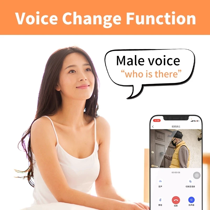 Wireless Video Doorbell HD 1080P Smart Camera Visual Intercom Night Vision Door Bell Security Protection |