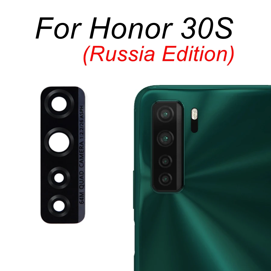 Замена стеклянного объектива задней камеры для Huawei Honor X8 10 10i 10X Lite 20 30 Pro 30S 30i 50