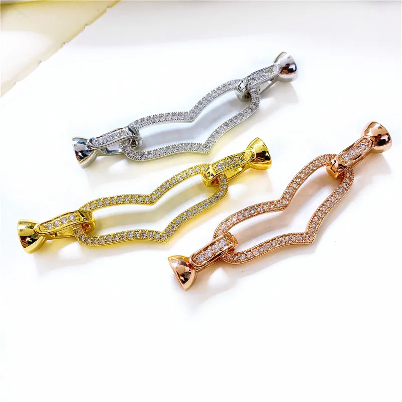 

Wholesale DIY Natural Stones Beads Jewelry Making Accessories Silver/Gold/Rose Gold Metal Connector Clasps Findings