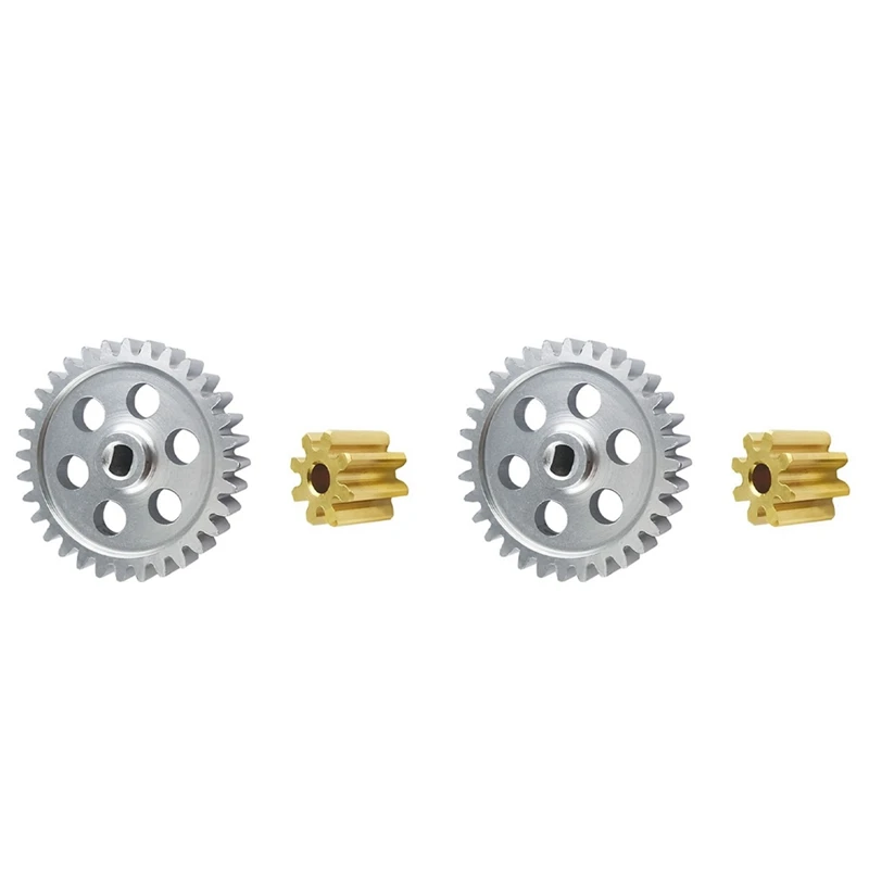 

2X 0.5 Module 8T&32T Metal Gearbox Gear Set For Axial SCX24 Gladiator JLU Bronco C10 Deadbolt 1/24 RC Crawler Car