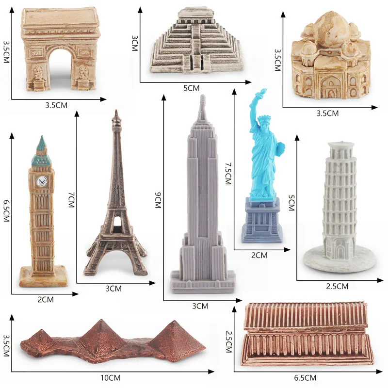 

Simulation Of Building Models Around The World Children's Enlightenment Cognition Characteristic Landmark Name Building Desktop