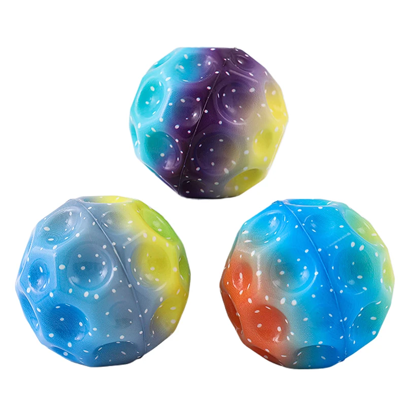 Galaxy Moon Ball Экстремальный высокий мяч Космический детские игрушки Saltarina