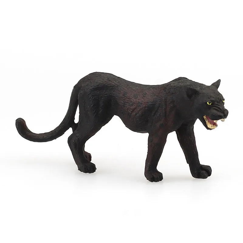 

Реалистичная Черная пантера, Когнитивная модель, пластиковая ручная работа, обучающий инструмент, декоративная игрушка, подарок A0055