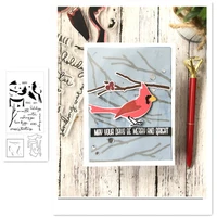bird cutting templates metal new stamps and dies 2021 stencils for decor christmas metal die cutters for scrapbooking stamping