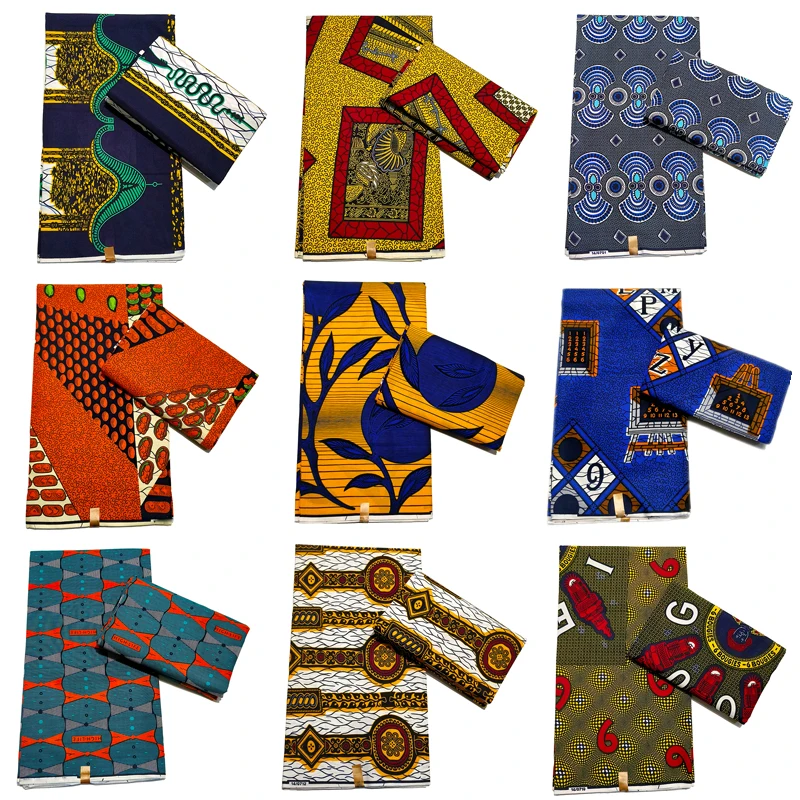 

Новые НАСТОЯЩИЕ Оригинальные настоящие Африканские Восковые принты из Анкары, ткани высокого качества, Гана, Нигерия, батик, 100% хлопчатобумажная восковая ткань, ткань