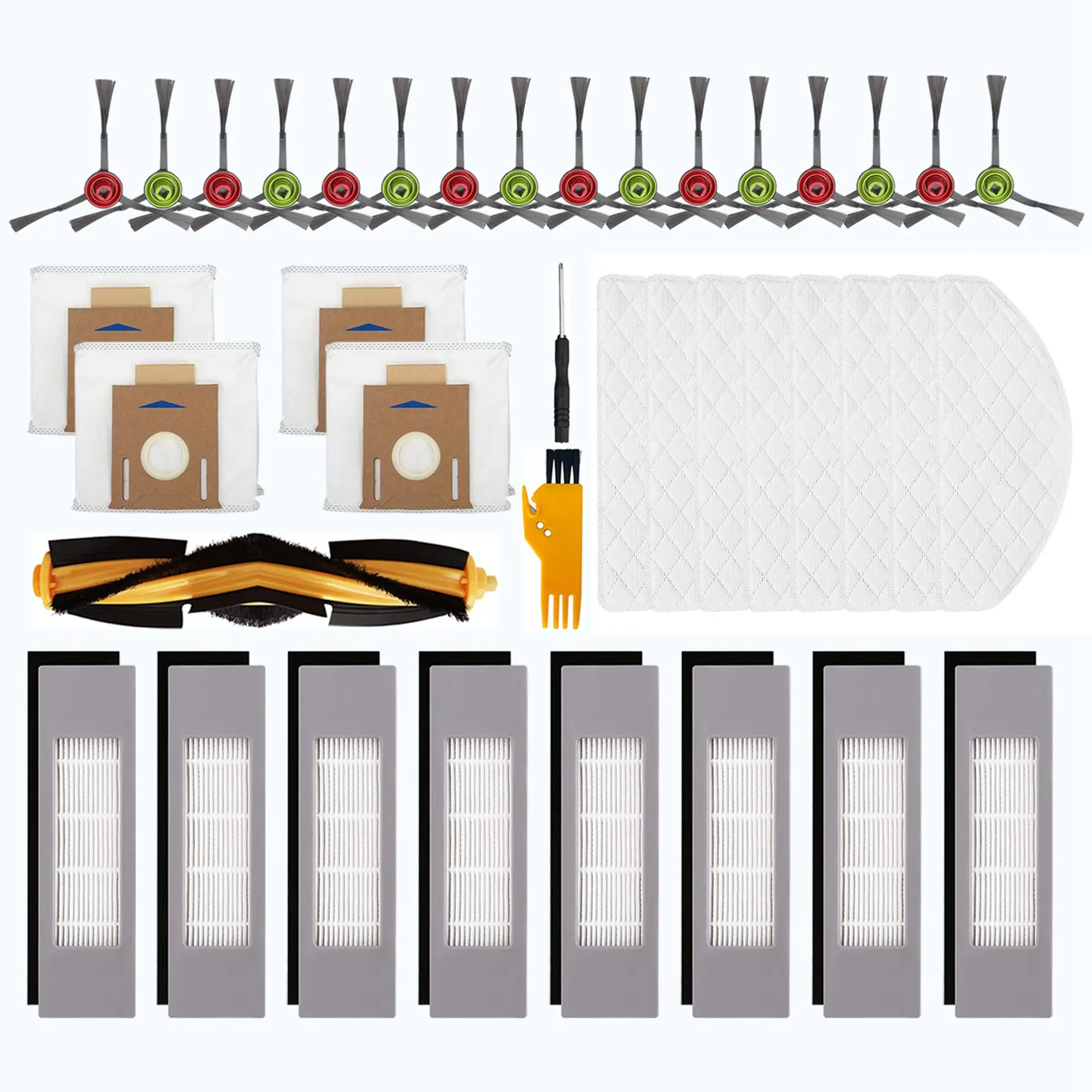 

Replacement Accessories for Ecovacs DEEBOT OZMO T8 AIVI/T8 Max/N8 Pro/N8 Pro+ Robot Vacuum Cleaner