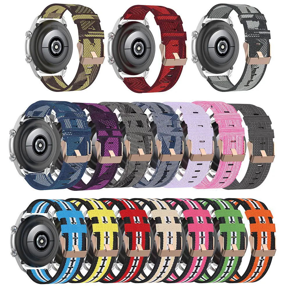 

18 20 22mm Nylon Strap For Garmin Vivoactive 4 4S Smart Watch Band Watchband For Garmin vivoactive 3 music vivomove Bracelet
