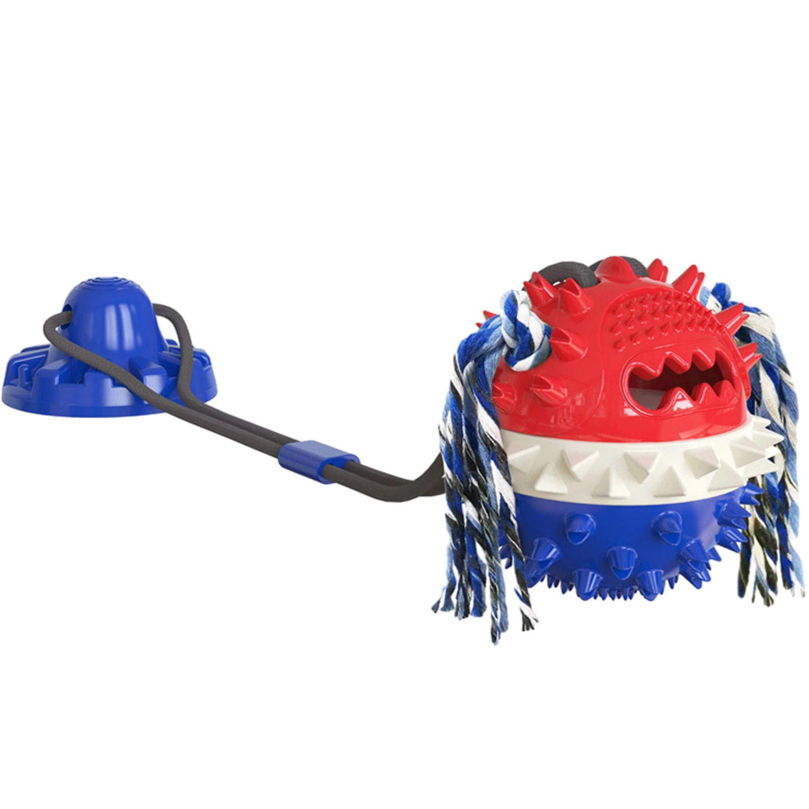 Suction Cup Tug Squeaky Super Large Interactive Boredom Buster Indestructible Dog Chew Toy Stimulating Reusable Puppy Teething