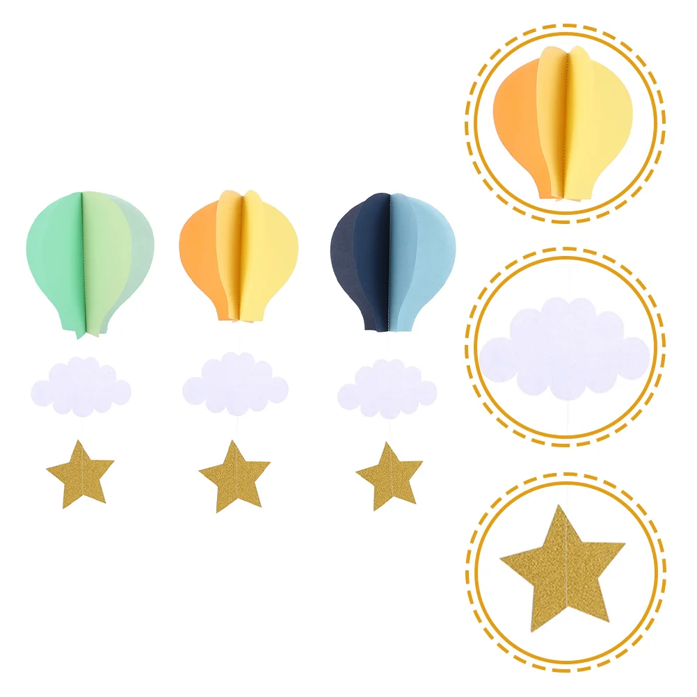 3 шт. Декор облако кулон украшения для вечеринки детский душ висит воздушный шар